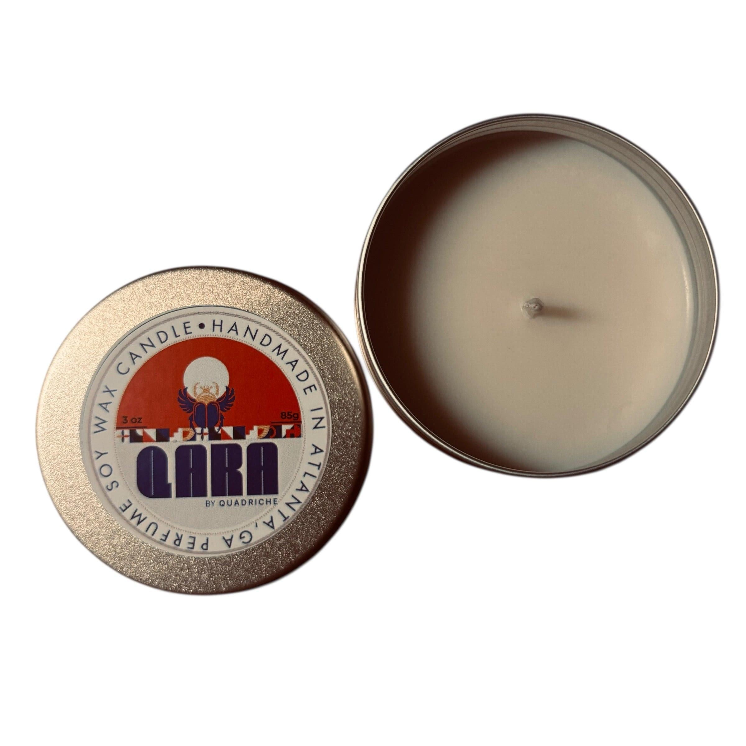 Ambrosia cherry blossom scented discovery travel tin candle 3 oz by Quadriche