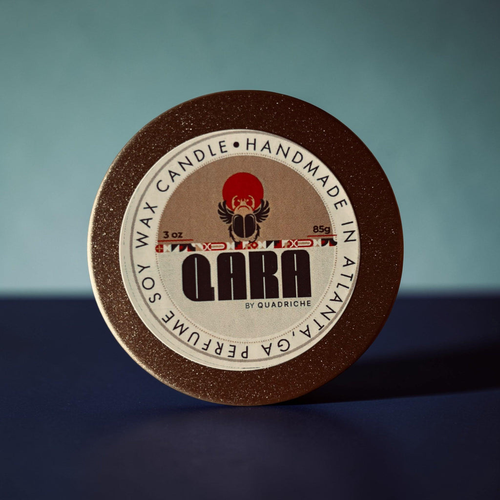 Souks of Marrakesh champagne tin discovery travel candle 3 oz by Quadriche 