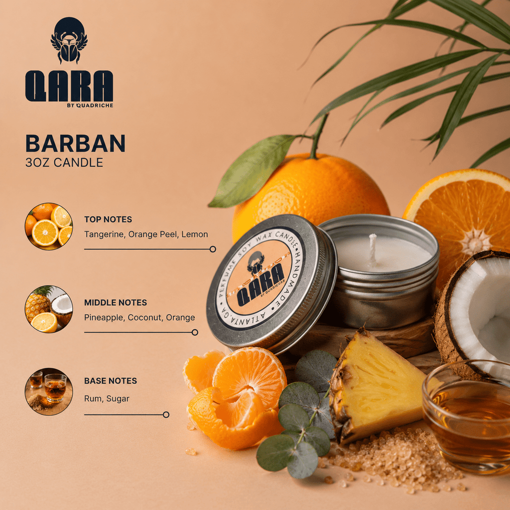 Barban Discovery Travel Tin (3oz) - Quadriche - Travel Candle