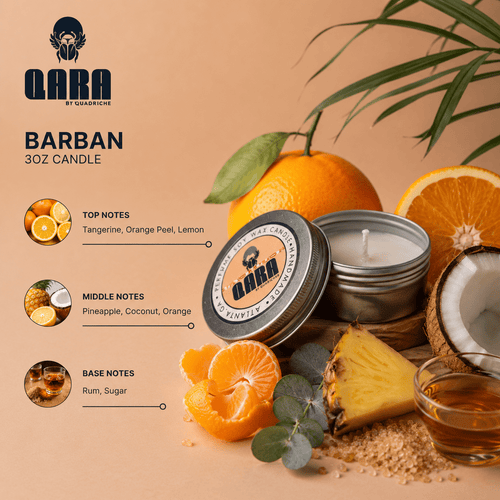 Barban Discovery Travel Tin (3oz) - Quadriche - Travel Candle
