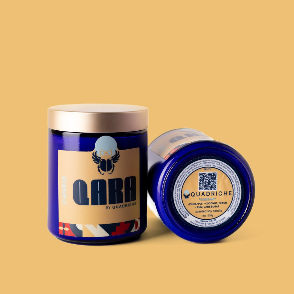 Barban Peach Coconut Rum Sugar Jar Candle - Quadriche - Candle