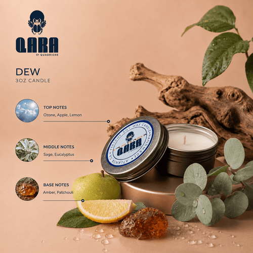Dew Discovery Travel Candle (3oz) - Quadriche - Travel Candle
