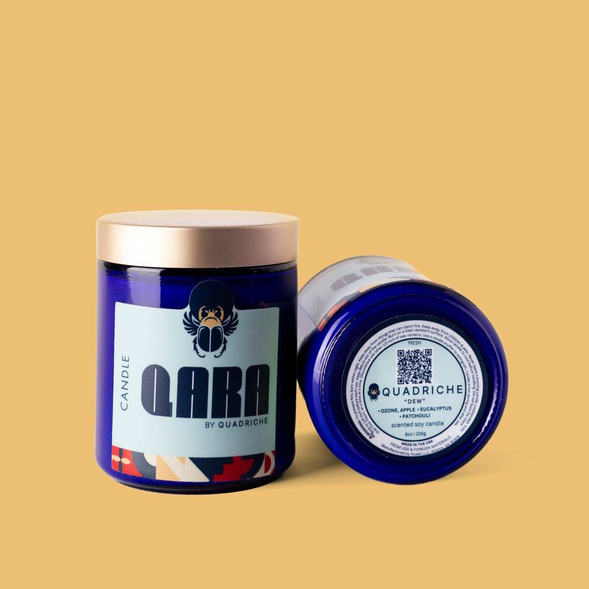 Dew Ozone Eucalyptus Soy Jar Candle - Quadriche - Candle