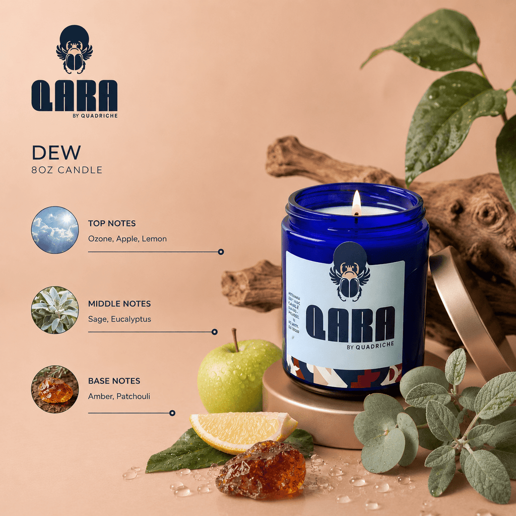 Dew Ozone Eucalyptus Soy Jar Candle - Quadriche - Candle
