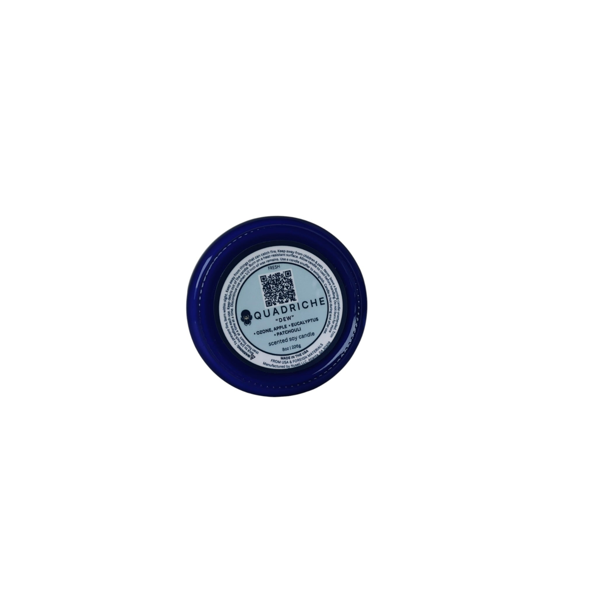 DEW Ozone Eucalyptus Soy Jar Candle - Quadriche - Candle