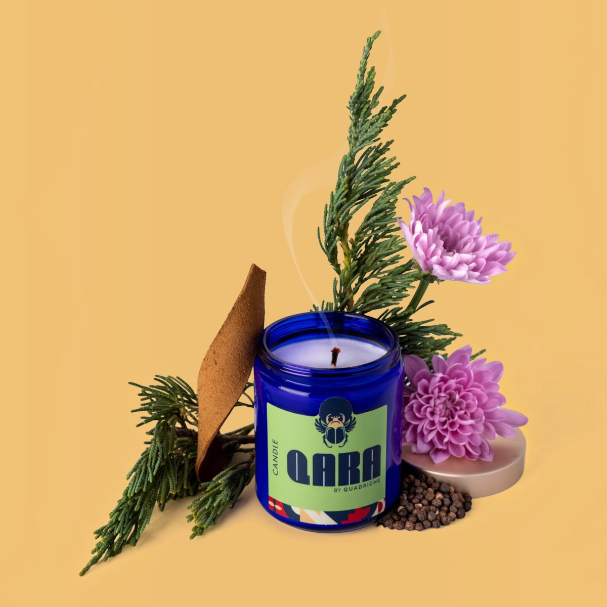 Ember & Ink Leather Pine Soy Jar Candle - Quadriche - Candle