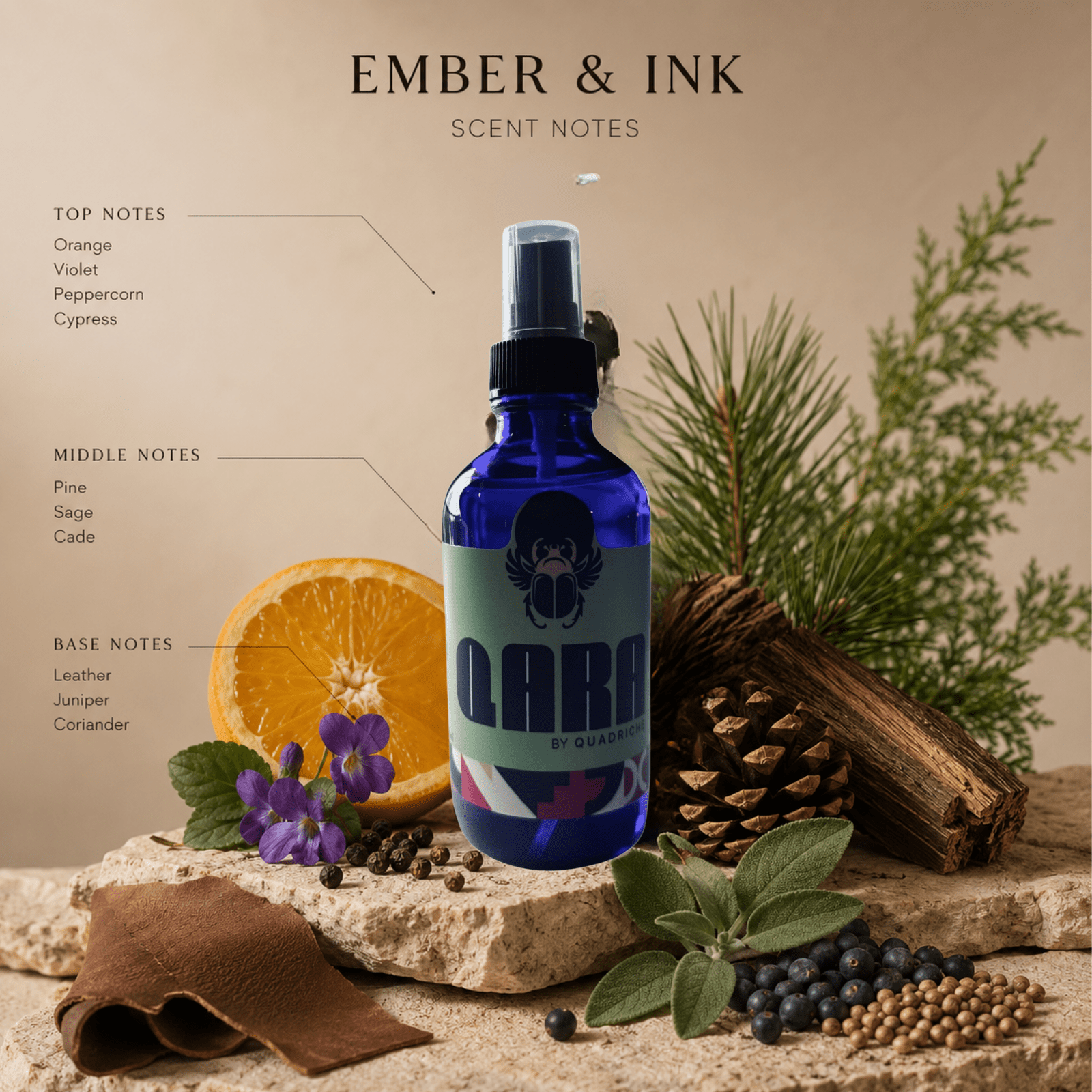 Ember & Ink Room & Linen Spray - Quadriche - Room & Linen Spray
