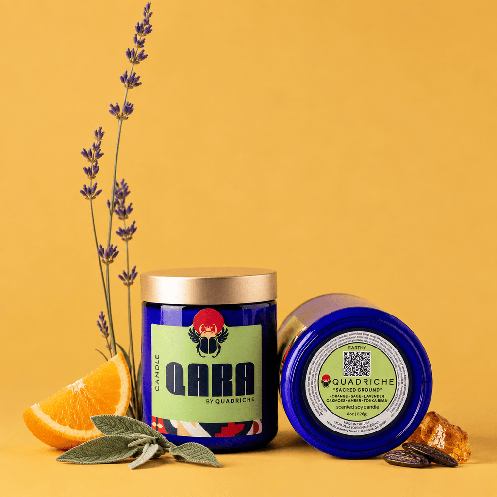 Sacred Ground Lavender Tonka Bean Soy Jar Candle - Quadriche - Candle