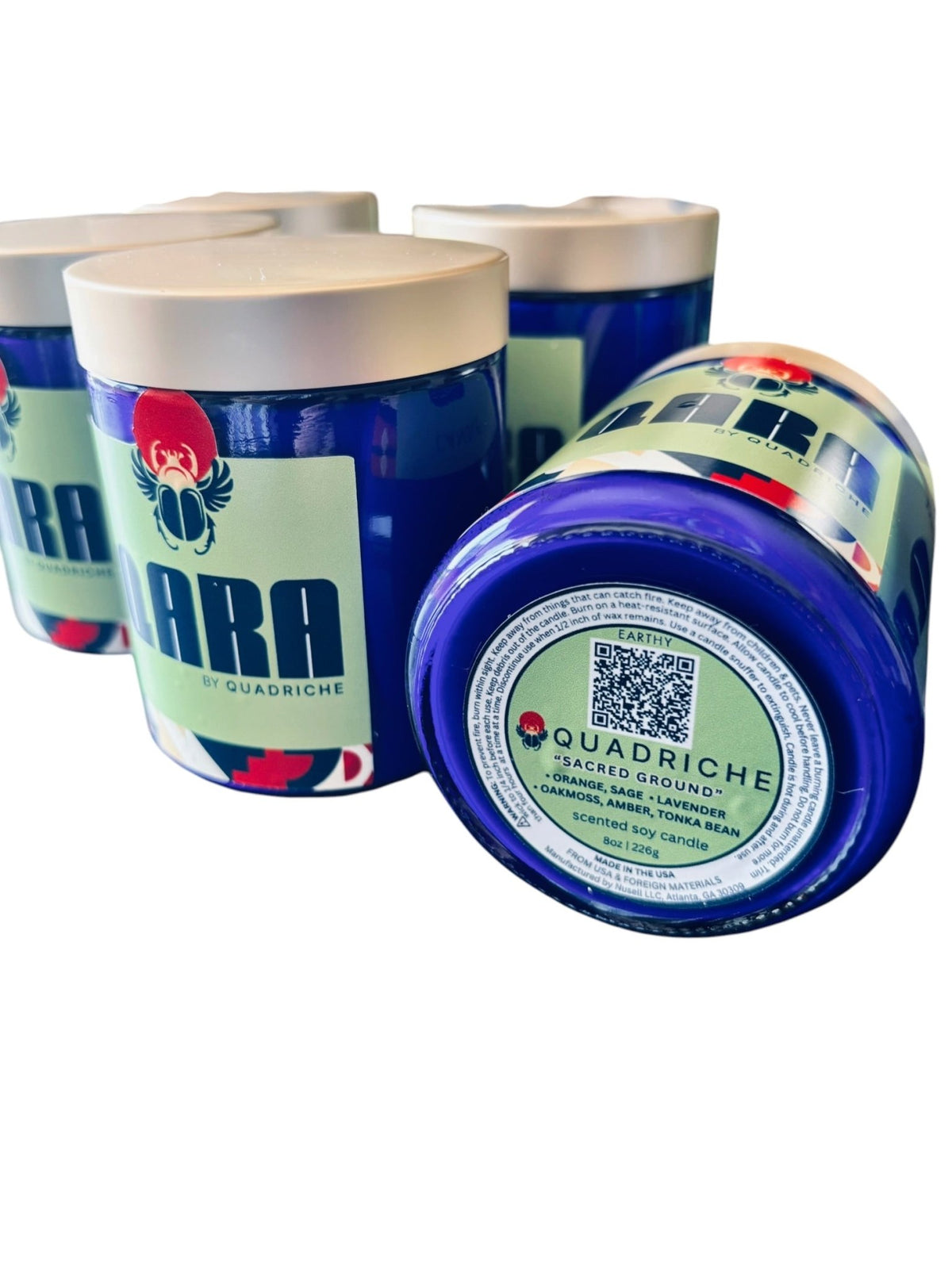 Sacred Ground Lavender Tonka Bean Soy Jar Candle - Quadriche - Candle
