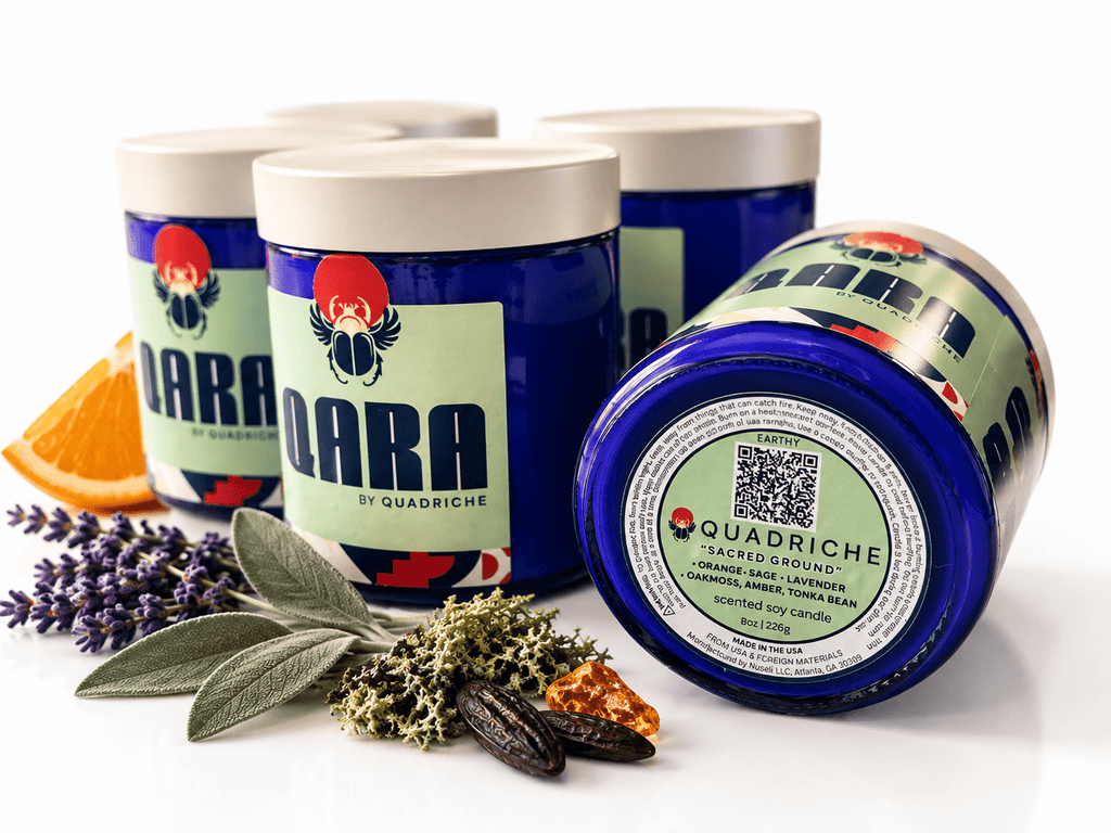 Sacred Ground Lavender Tonka Bean Soy Jar Candle - Quadriche - Candle