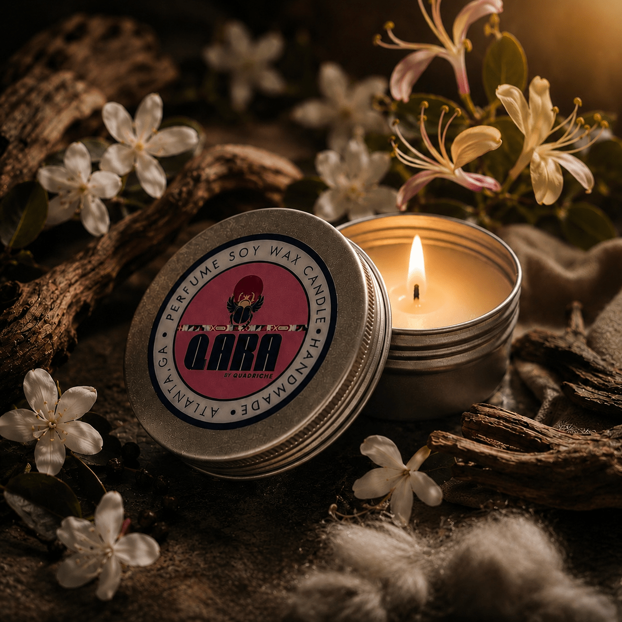 Seventh Bloom Discovery Travel Candle (3oz) - Quadriche - Travel Candle