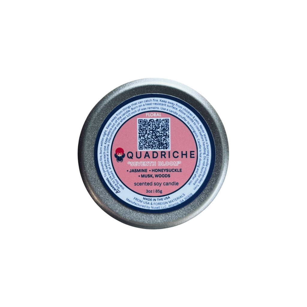 Seventh Bloom Discovery Travel Candle (3oz) - Quadriche - Travel Candle