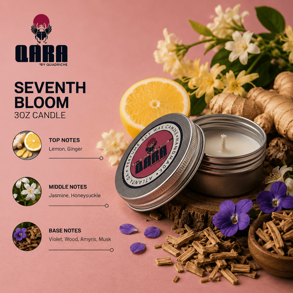 Seventh Bloom Discovery Travel Candle (3oz) - Quadriche - Travel Candle