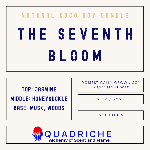 THE SEVENTH BLOOM Jasmine Soy Jar Candle - Quadriche - Candle
