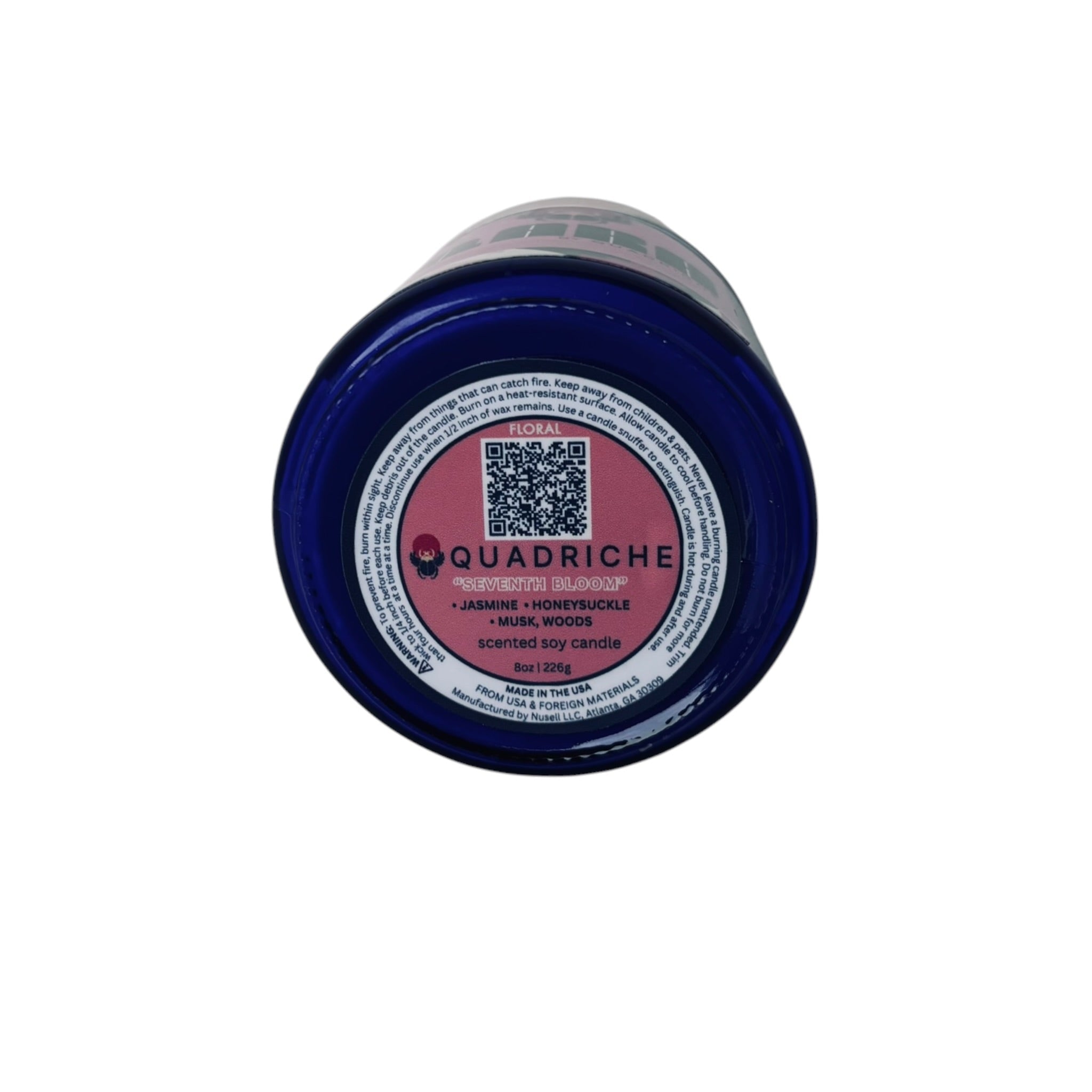 The Seventh Bloom Jasmine Soy Jar Candle - Quadriche - Candle