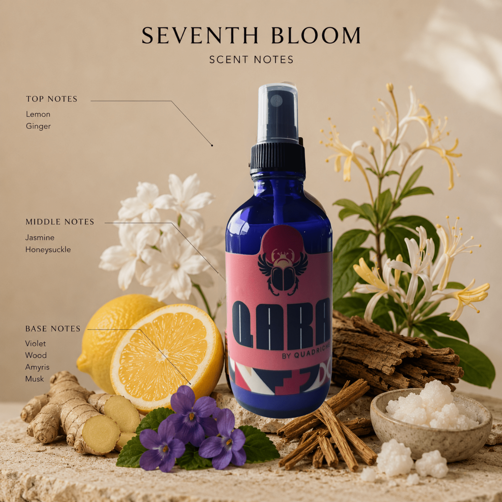 The Seventh Bloom Room & Linen Spray - Quadriche - Room & Linen Spray