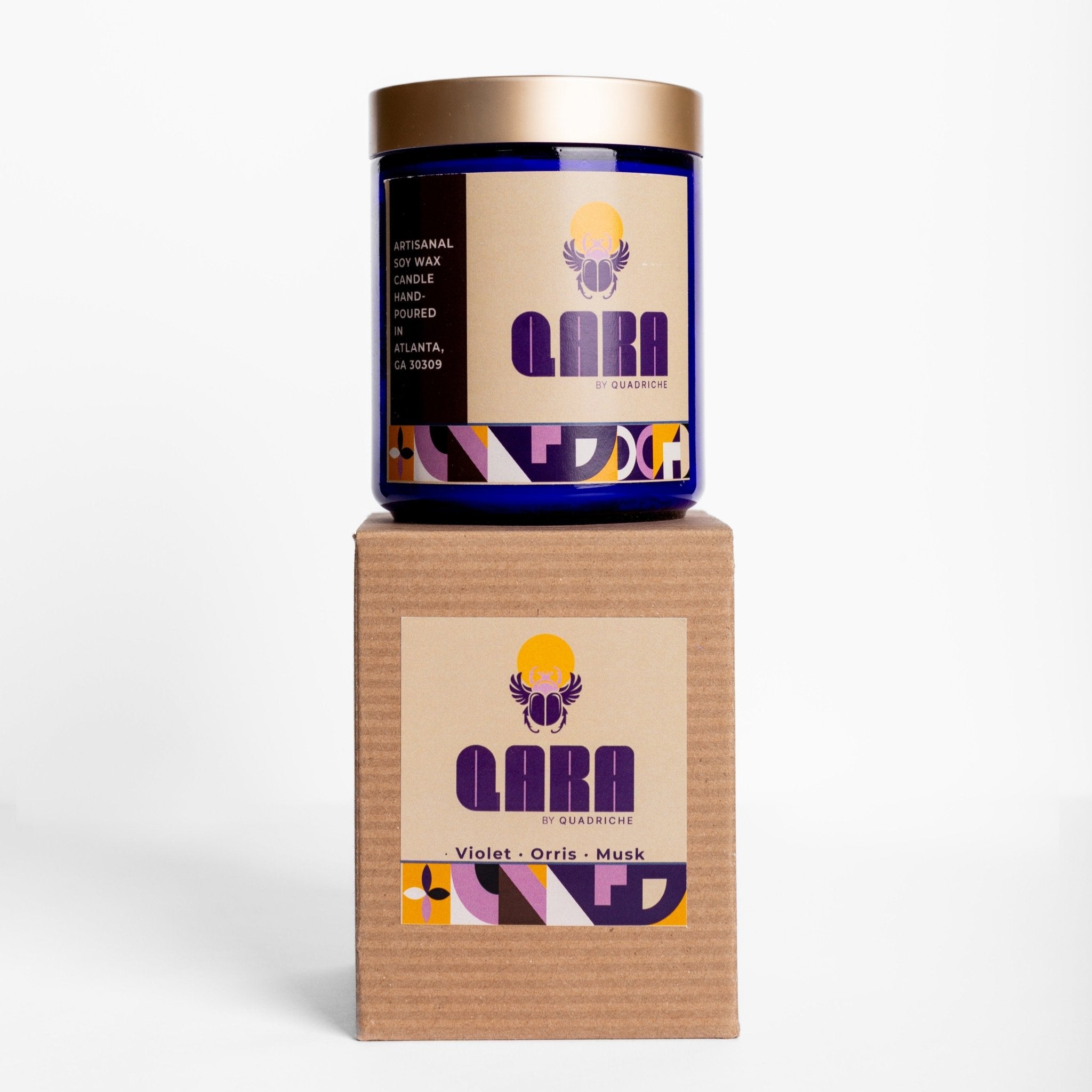 VIOLET EMBER Fig Orris Soy Jar Candle - Quadriche - Candle