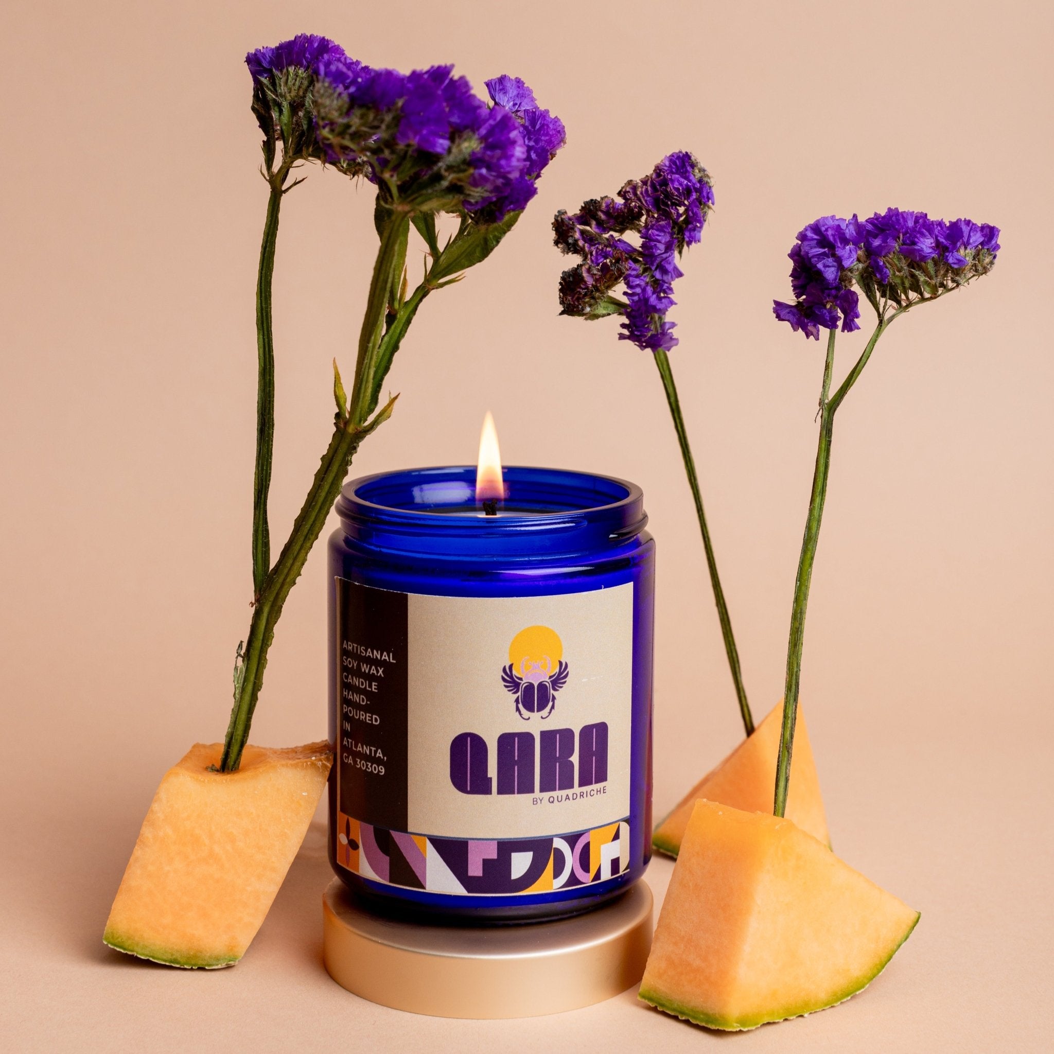 VIOLET EMBER Fig Orris Soy Jar Candle - Quadriche - Candle